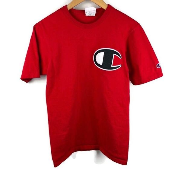 Champion Other - Champion Shirt Mens Small Red Short Sleeve Tee Logo Retro 90s Y2K